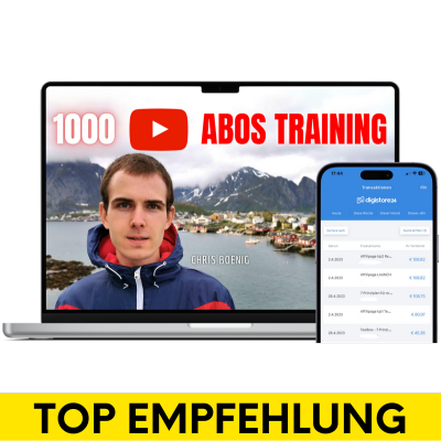 1000 YouTube Abos Training
